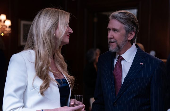 Willa (Justine Lupe) and Connor (Alan Ruck) in the final season of HBO's Succession.