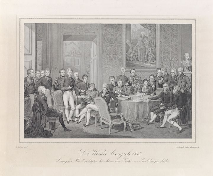 Το συνέδριο της Βιέννης. Ζαν-Μπατίστ Ιζαμπέ, 1819.