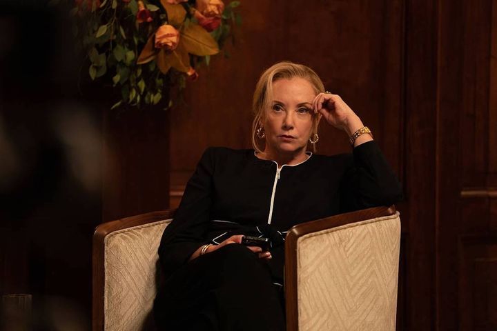 Gerri (J. Smith-Cameron), the stalwart general counsel of Waystar Royco, in a scene from Season 4 of HBO's "Succession."