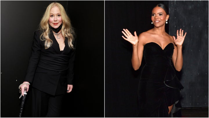 Christina Applegate (esquerda) e Candace Owens.