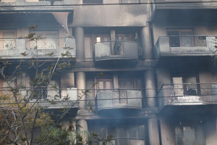 Πυρκαγιά σε εστιατόριο στη Νέα Σμύρνη, Παρασκευή 24 Μαρτίου 2023. (ΓΙΑΝΝΗΣ ΠΑΝΑΓΟΠΟΥΛΟΣ/EUROKINISSI)