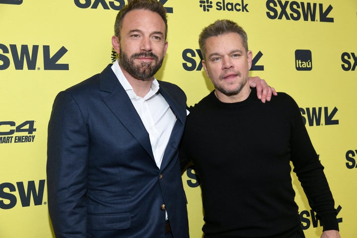 Ben Affleck and Matt Damon, shown here at the recent "Air" premiere at SXSW, said they had a joint checking account to support each other's acting dreams.