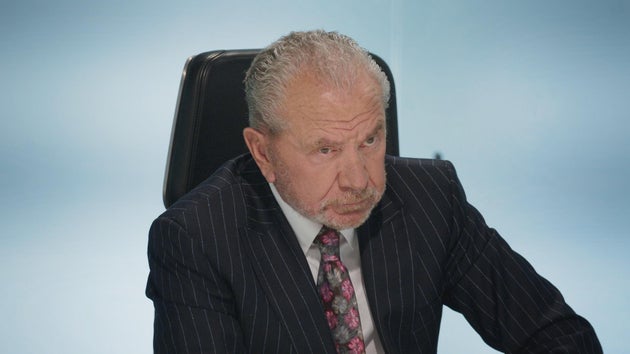 Alan Sugar in the Apprentice boardroom