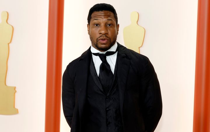 Jonathan Majors pictured at the Oscars earlier this month
