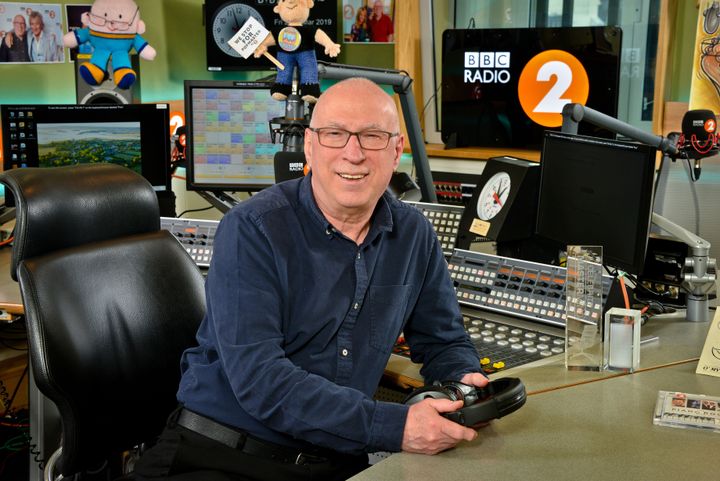 Ken in the Radio 2 studio, pictured in 2019