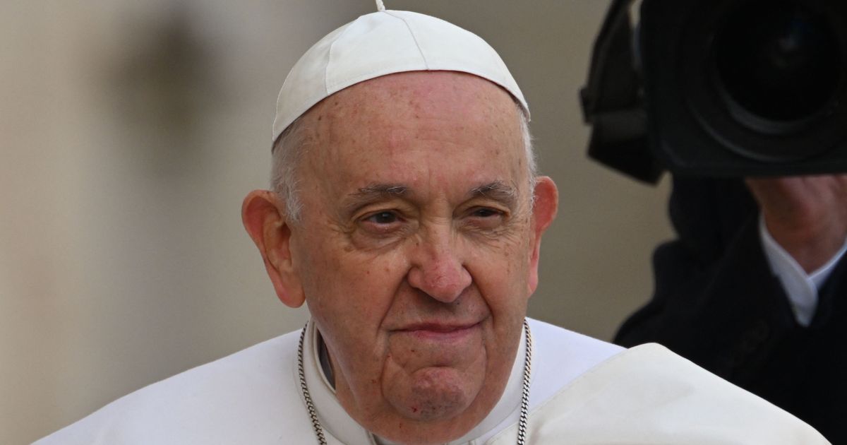 Qu’est-ce que le pape se passe ici?  Papal Puffer Pic laisse les gens perplexes