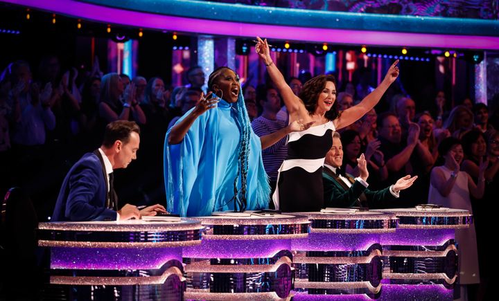 The Strictly judges during last year's series