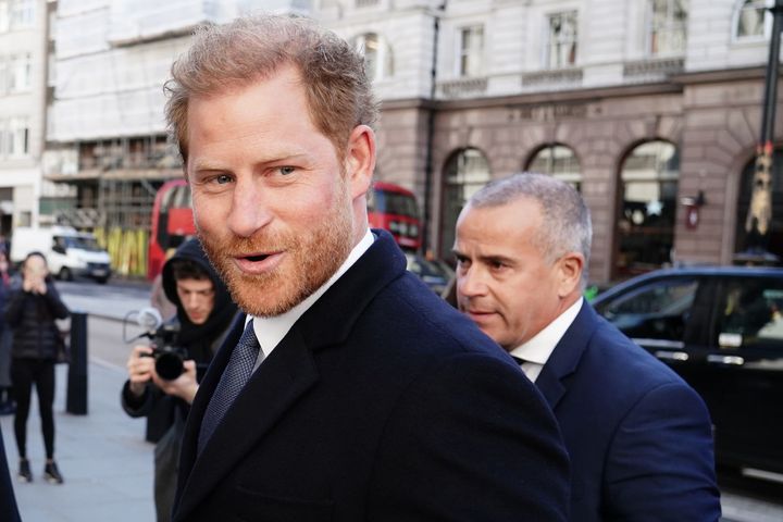 The Duke of Sussex arrives at the Royal Courts Of Justice