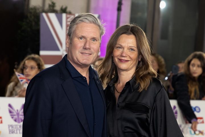 Keir Starmer and his wife Victoria Starmer.