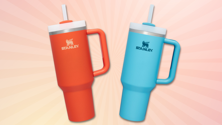 The Stanley Quencher H.20 FlowState tumbler is now available in two new colors: tigerlily and pool.