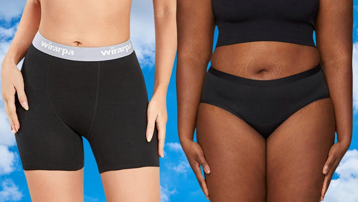 <a href="https://www.amazon.com/wirarpa-Underwear-Chafing-Panties-Assorted/dp/B09Z5VM4QQ/ref=sr_1_14_sspa?crid=3AGDZ3AZKFFZC&keywords=moisture+wicking+womens+underwear&qid=1679933557&sprefix=moisture+wicking+womens+%2Caps%2C100&sr=8-14-spons&psc=1&spLa=ZW5jcnlwdGVkUXVhbGlmaWVyPUExWERWM0xHMlkxMFJTJmVuY3J5cHRlZElkPUEwOTQ4OTY2MVRENVMwVzFLRUhJVSZlbmNyeXB0ZWRBZElkPUEwNzQ1MzkxM1A5NzYwVlU0WFRDTSZ3aWRnZXROYW1lPXNwX210ZiZhY3Rpb249Y2xpY2tSZWRpcmVjdCZkb05vdExvZ0NsaWNrPXRydWU%3D&tag=griffinwynne-20&ascsubtag=6421bddce4b048e0689fd2a0%2C-1%2C-1%2Cd%2C0%2C0%2Chp-fil-am%3D0%2C0%3A0%2C0%2C0%2C0" target="_blank" role="link" data-amazon-link="true" rel="sponsored" class=" js-entry-link cet-external-link" data-vars-item-name="Anti-chafe boxer briefs" data-vars-item-type="text" data-vars-unit-name="6421bddce4b048e0689fd2a0" data-vars-unit-type="buzz_body" data-vars-target-content-id="https://www.amazon.com/wirarpa-Underwear-Chafing-Panties-Assorted/dp/B09Z5VM4QQ/ref=sr_1_14_sspa?crid=3AGDZ3AZKFFZC&keywords=moisture+wicking+womens+underwear&qid=1679933557&sprefix=moisture+wicking+womens+%2Caps%2C100&sr=8-14-spons&psc=1&spLa=ZW5jcnlwdGVkUXVhbGlmaWVyPUExWERWM0xHMlkxMFJTJmVuY3J5cHRlZElkPUEwOTQ4OTY2MVRENVMwVzFLRUhJVSZlbmNyeXB0ZWRBZElkPUEwNzQ1MzkxM1A5NzYwVlU0WFRDTSZ3aWRnZXROYW1lPXNwX210ZiZhY3Rpb249Y2xpY2tSZWRpcmVjdCZkb05vdExvZ0NsaWNrPXRydWU%3D&tag=griffinwynne-20&ascsubtag=6421bddce4b048e0689fd2a0%2C-1%2C-1%2Cd%2C0%2C0%2Chp-fil-am%3D0%2C0%3A0%2C0%2C0%2C0" data-vars-target-content-type="url" data-vars-type="web_external_link" data-vars-subunit-name="article_body" data-vars-subunit-type="component" data-vars-position-in-subunit="0">Anti-chafe boxer briefs</a> and <a href="https://go.skimresources.com/?id=38395X987171&xs=1&xcust=6421bddce4b048e0689fd2a0&url=https%3A%2F%2Fwww.thinx.com%2Fthinx%2Fcollections%2Fshop-all-period-underwear%2Fproducts%2Fair-hiphugger%3Fvariant%3D28285706502216" target="_blank" role="link" rel="sponsored" class=" js-entry-link cet-external-link" data-vars-item-name="Thinx lightweight period panties" data-vars-item-type="text" data-vars-unit-name="6421bddce4b048e0689fd2a0" data-vars-unit-type="buzz_body" data-vars-target-content-id="https://go.skimresources.com/?id=38395X987171&xs=1&xcust=6421bddce4b048e0689fd2a0&url=https%3A%2F%2Fwww.thinx.com%2Fthinx%2Fcollections%2Fshop-all-period-underwear%2Fproducts%2Fair-hiphugger%3Fvariant%3D28285706502216" data-vars-target-content-type="url" data-vars-type="web_external_link" data-vars-subunit-name="article_body" data-vars-subunit-type="component" data-vars-position-in-subunit="1">Thinx lightweight period panties</a>.