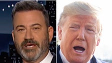 Jimmy Kimmel Fact-Checks Trump’s Crowd-Size Boast With A Damning Photo