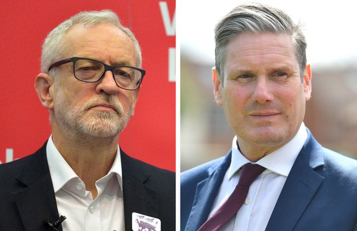 Labour officials have backed Keir Starmer's bid to prevent Jeremy Corbyn from standing for the party at the next election.