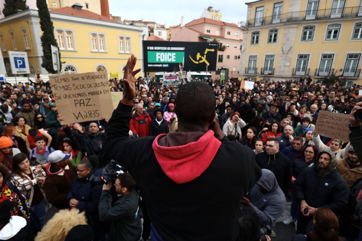Λισαβόνα 25 Φεβρουαρίου 2023 Διαδηλώσεις για το κόστος ζωής.