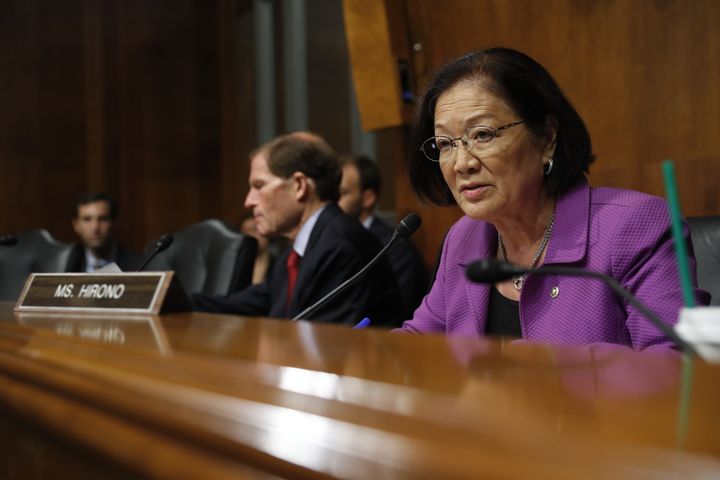 Sen. Mazie Hirono (D-Hawaii), a member of the Senate Judiciary Committee, hasn't decided where she stands on Michael Delaney's nomination.