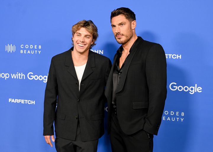Lukas Gage (left) and Chris Appleton at the 2023 Fashion Trust U.S. Awards.