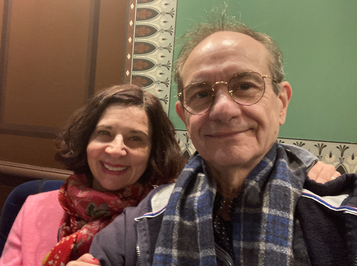 The author and Laura at lunch at Ladurée in New York City. "This was a few days after our first MDMA dosing session," he writes.