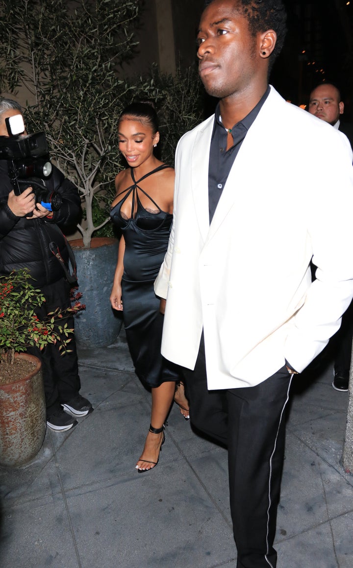 Lori Harvey and Damson Idris photographed on Jan. 13 in Los Angeles, California.