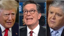Colbert Mocks Hannity For ‘Desperately’ Trying To Rescue Trump From TV Disaster
