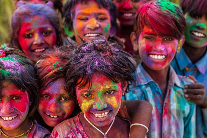 Holi, the festival of colours, is a religious festival in India celebrated with paint powders during spring