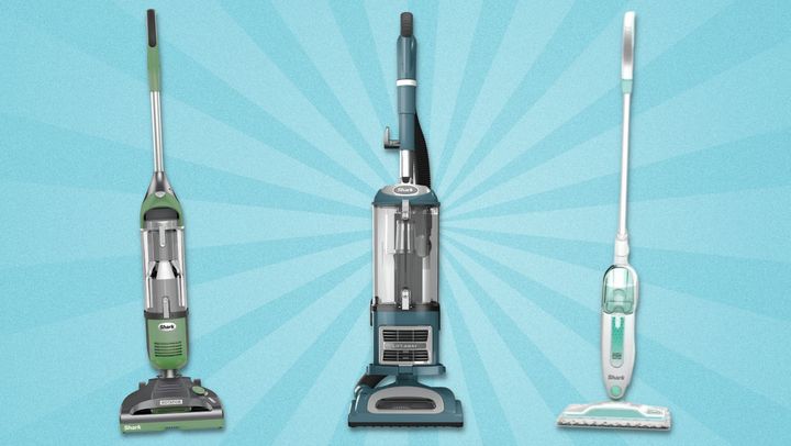 Shark Freestyle Pro cordless vacuum, Shark Navigator Lift-Away XL vacuum, Shark steam mop