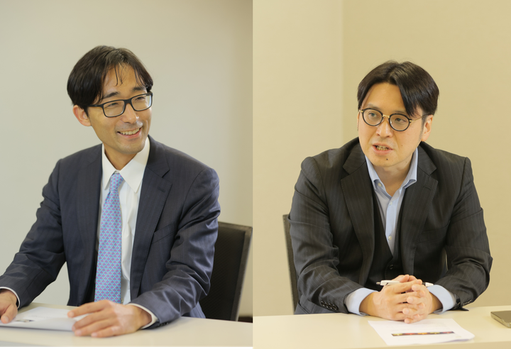 （左から）NFTメタバース事業を行うAnifie Inc.代表 岩崎洋平氏。近畿大学医学部皮膚科学教室主任教授で、アトピーや乾癬が専門の大塚篤司先生。