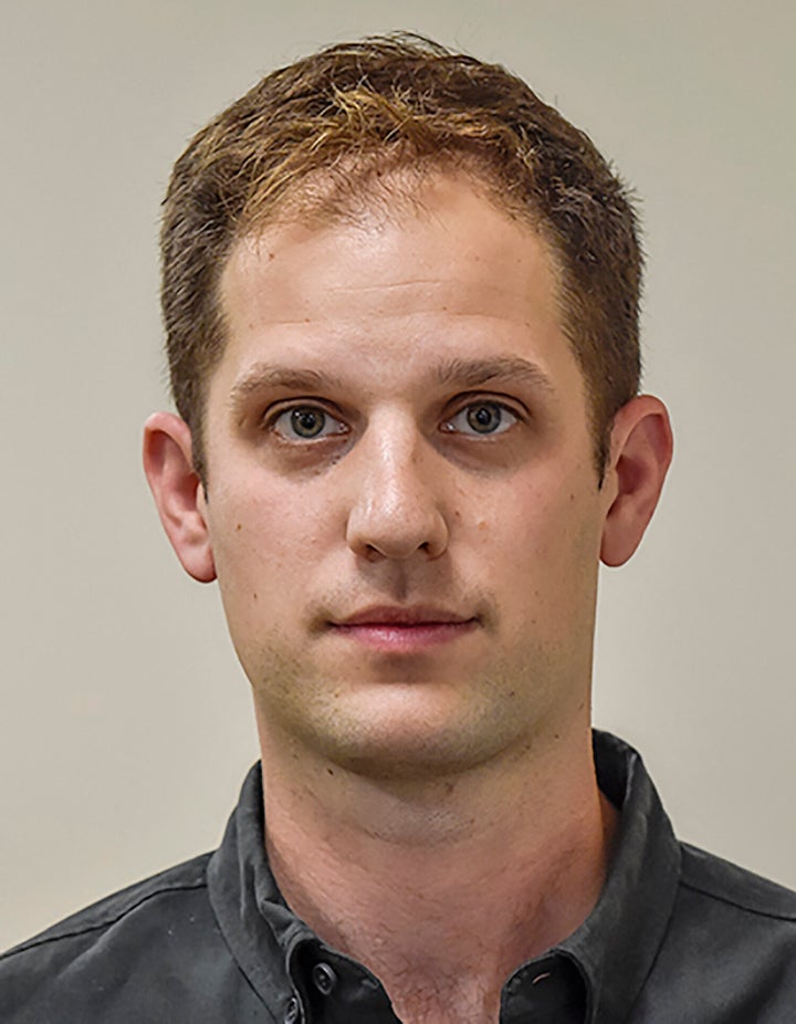 An undated ID photo of journalist Evan Gershkovich. 