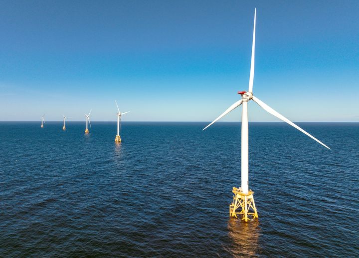 The Block Island Wind Farm off Rhode Island is the first commercial offshore wind farm in the United States.