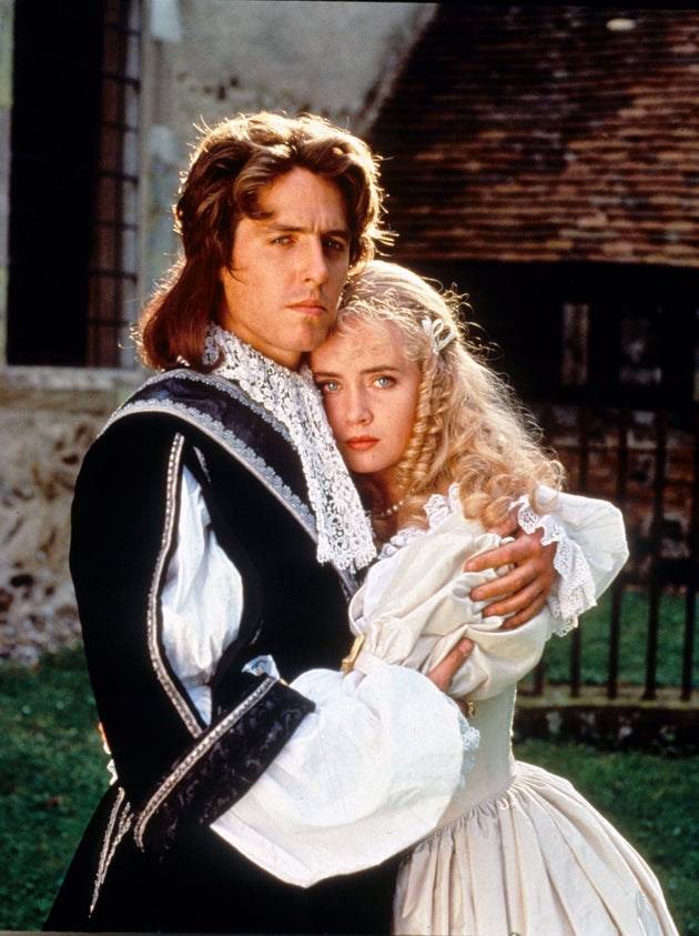 Hugh Grant and Lysette Anthony pictured in