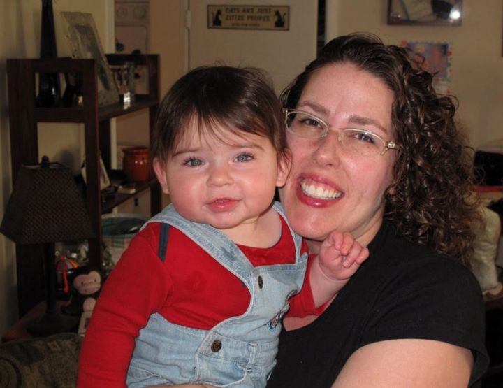The author with her son, Noah in 2009. “Noah was so pretty that he was often mistaken for a girl when he was very young,” she writes.