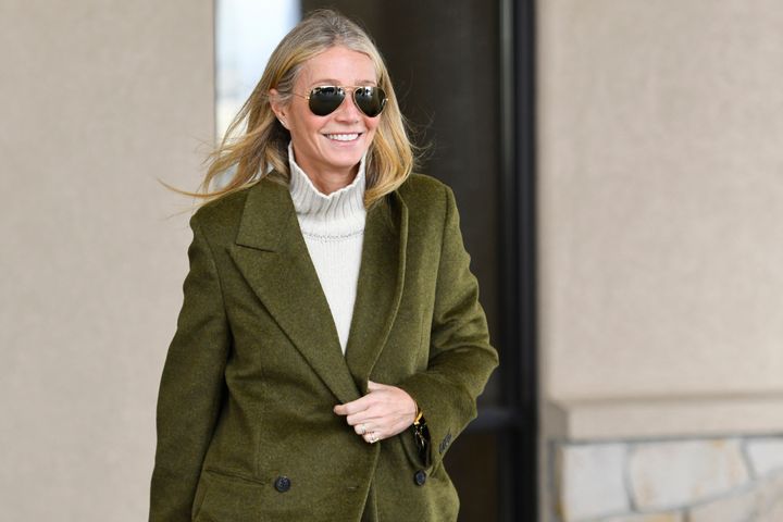 Gwyneth Paltrow leaves the courthouse, Tuesday, March 21, 2023, in Park City, Utah