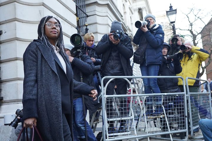Kemi Badenoch, Secretary of State for Business and Trade arrives in Downing Street, London. Picture date: Tuesday February 7, 2023.