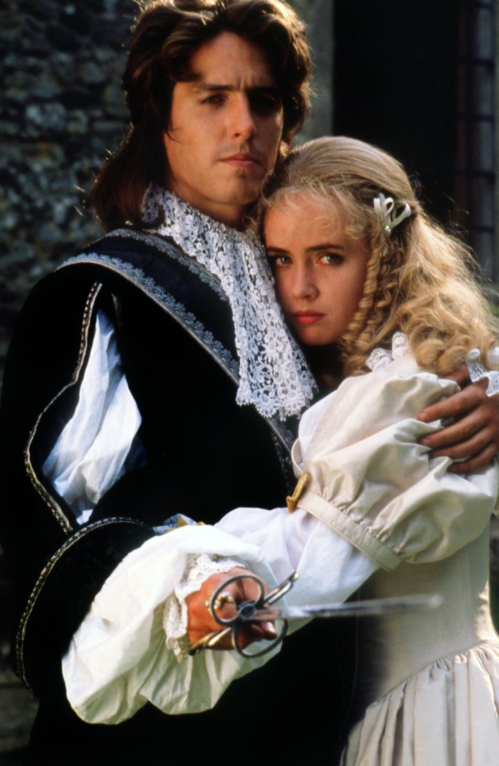 Hugh with co-star Lysette Anthony in The Lady And The Highwayman