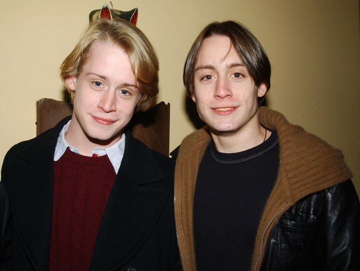 Macaulay and Kieran Culkin at the opening night party for the musical "Summer of '42" on Dec. 18, 2001. 