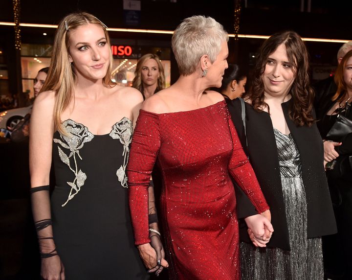 Jamie Lee Curtis with her daughters Annie (left) and Ruby Guest (right)