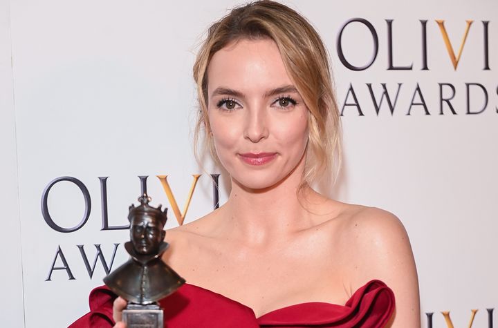 Jodie Comer with her Olivier