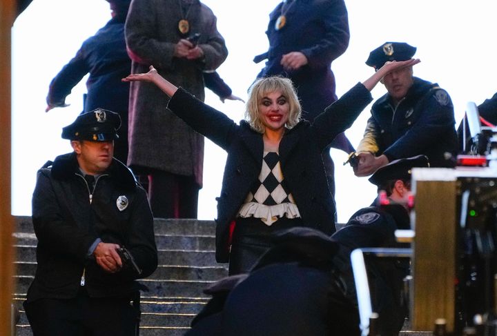 Lady Gaga on the set of Joker: Folie A Deux