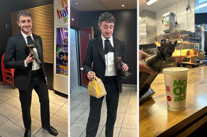 Nell Mescal shared a series of snaps of her brother's low-key Oliviers celebration