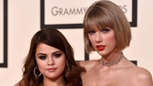 Watch Taylor Swift Swap Gifts With Selena Gomez’s 9-Year-Old Sister During Concert
