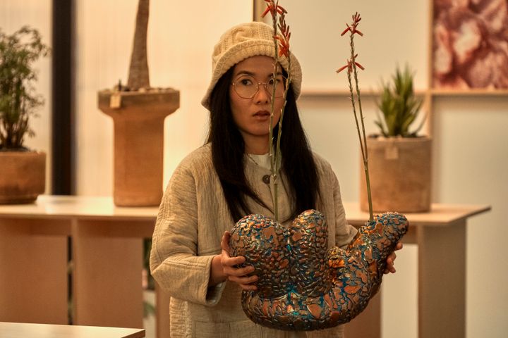 Ali Wong as Amy, a successful entrepreneur about to sell her plant boutique to a big-box chain, in the Netflix series "Beef."