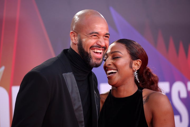 Darren Randolph and Alexandra Burke