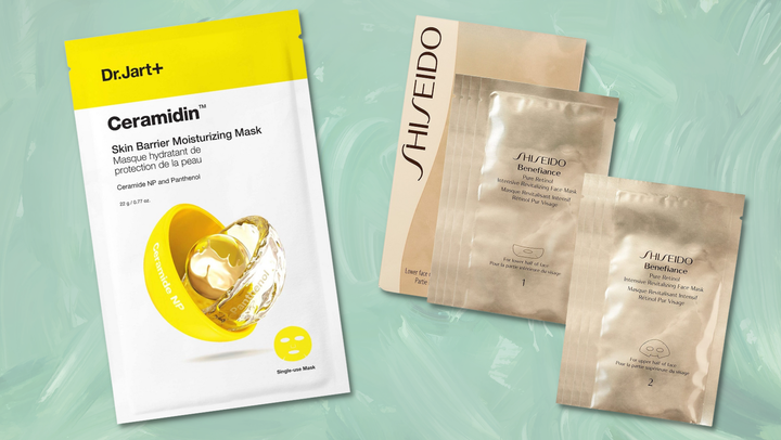 <a href="https://click.linksynergy.com/deeplink?id=Zb4jl9GtVeY&mid=2417&u1=642c27e1e4b0b2ba23245012&murl=https%3A%2F%2Fwww.sephora.com%2Fproduct%2Fdr-jart-ceramidin-tm-skin-barrier-moisturizing-mask-P504042" target="_blank" role="link" rel="sponsored" class=" js-entry-link cet-external-link" data-vars-item-name="Dr. Jart+ Ceramidin™ skin barrier moisturizing mask" data-vars-item-type="text" data-vars-unit-name="642c27e1e4b0b2ba23245012" data-vars-unit-type="buzz_body" data-vars-target-content-id="https://click.linksynergy.com/deeplink?id=Zb4jl9GtVeY&mid=2417&u1=642c27e1e4b0b2ba23245012&murl=https%3A%2F%2Fwww.sephora.com%2Fproduct%2Fdr-jart-ceramidin-tm-skin-barrier-moisturizing-mask-P504042" data-vars-target-content-type="url" data-vars-type="web_external_link" data-vars-subunit-name="article_body" data-vars-subunit-type="component" data-vars-position-in-subunit="0">Dr. Jart+ Ceramidin™ skin barrier moisturizing mask</a> and <a href="https://click.linksynergy.com/deeplink?id=Zb4jl9GtVeY&mid=2417&u1=642c27e1e4b0b2ba23245012&murl=https%3A%2F%2Fwww.sephora.com%2Fproduct%2Fbenefiance-pure-retinol-intensive-revitalizing-face-mask-P173622" target="_blank" role="link" rel="sponsored" class=" js-entry-link cet-external-link" data-vars-item-name="Shiseido benefiance pure retinol intensive revitalizing face mask" data-vars-item-type="text" data-vars-unit-name="642c27e1e4b0b2ba23245012" data-vars-unit-type="buzz_body" data-vars-target-content-id="https://click.linksynergy.com/deeplink?id=Zb4jl9GtVeY&mid=2417&u1=642c27e1e4b0b2ba23245012&murl=https%3A%2F%2Fwww.sephora.com%2Fproduct%2Fbenefiance-pure-retinol-intensive-revitalizing-face-mask-P173622" data-vars-target-content-type="url" data-vars-type="web_external_link" data-vars-subunit-name="article_body" data-vars-subunit-type="component" data-vars-position-in-subunit="1">Shiseido benefiance pure retinol intensive revitalizing face mask</a>
