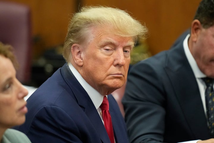Trump appears in court for his impeachment.