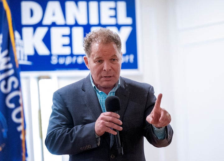 Former Justice Daniel Kelly, a conservative running against Protasiewicz, accused Protasiewicz of prioritizing ideology over the rule of law.