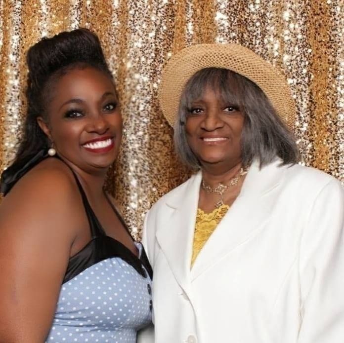 Camille Jamerson and her late mom, Darlene Stephens. After Stephens died, Jamerson and her siblings turned their mom's account into a memorial.
