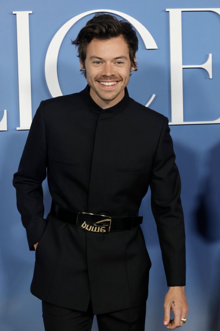 Harry Styles arrives at the Los Angeles premiere of My Policeman at Regency Bruin Theatre on November 01, 2022 in Los Angeles, California. (Photo by Kevin Winter/Getty Images)