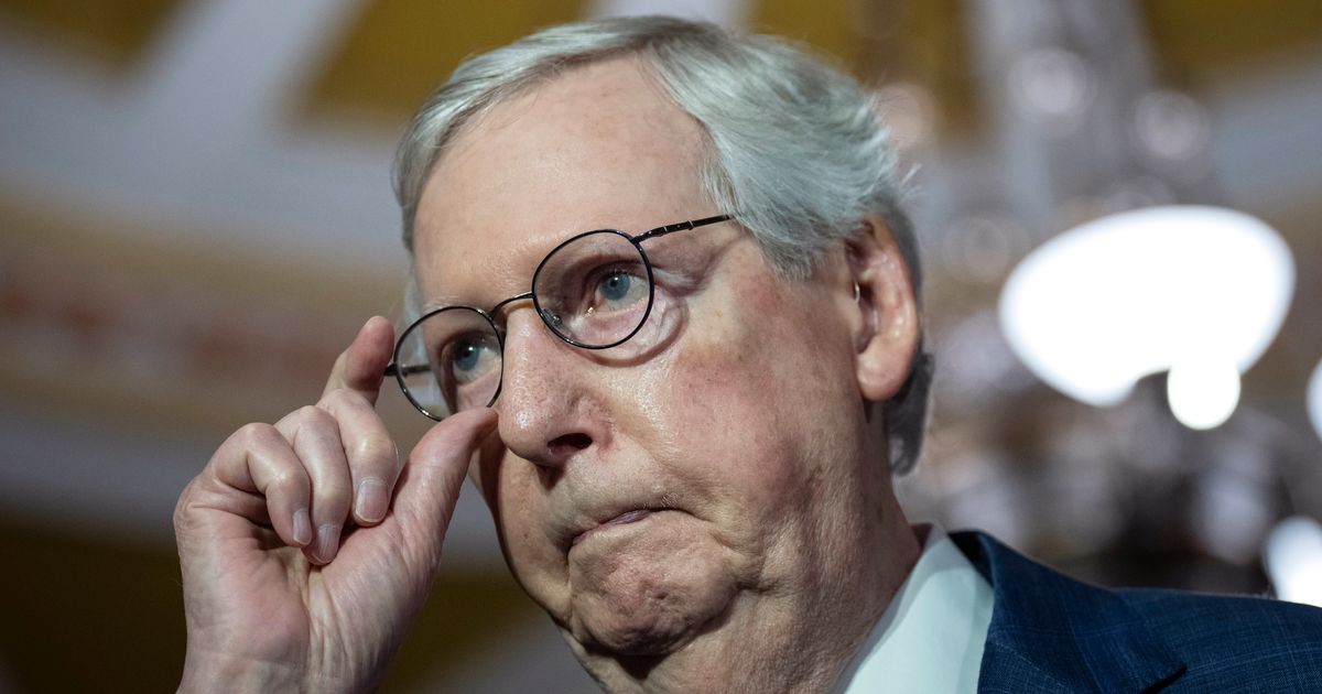 Mitch Mcconnell Remains Silent On Trump Indictment Huffpost Latest News