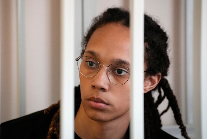 WNBA star Brittney Griner was detained in Russia for about nine months in 2022. She had been sentenced to nine years in a Russian prison before the US negotiated her release.