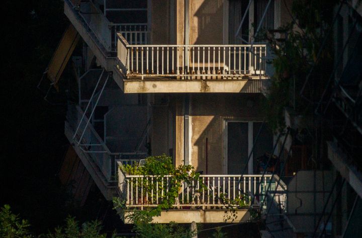 Apartment Building Balconies - Athens, Greece