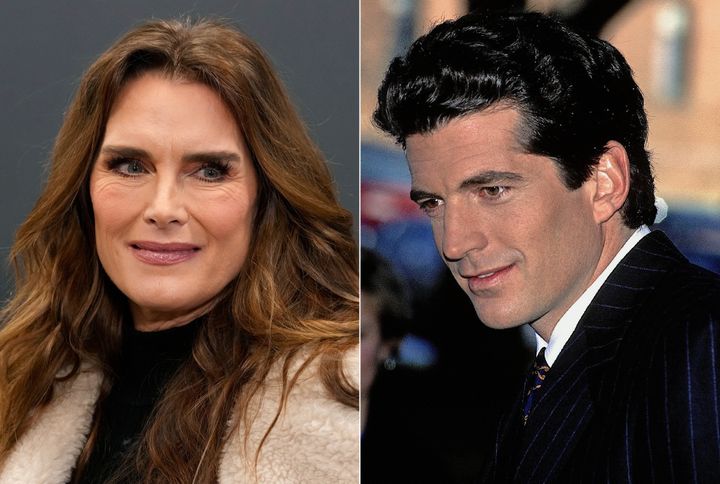 Brooke Shields (left) said John F. Kennedy Jr. (right) gave her "the best kiss I've ever had in my life."